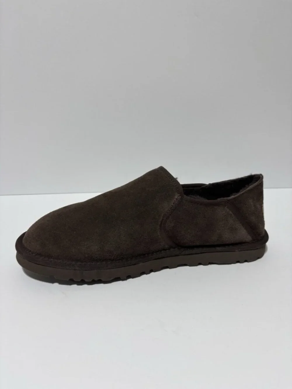 UGG Men’s Kenton Slippers Chocolate Suede, Size 12 M